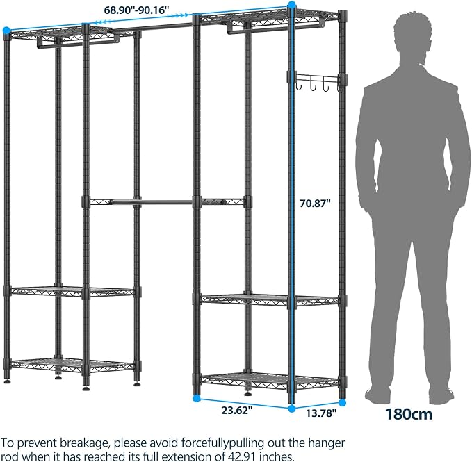 Homdox Heavy Duty Garment Rack - Image 2