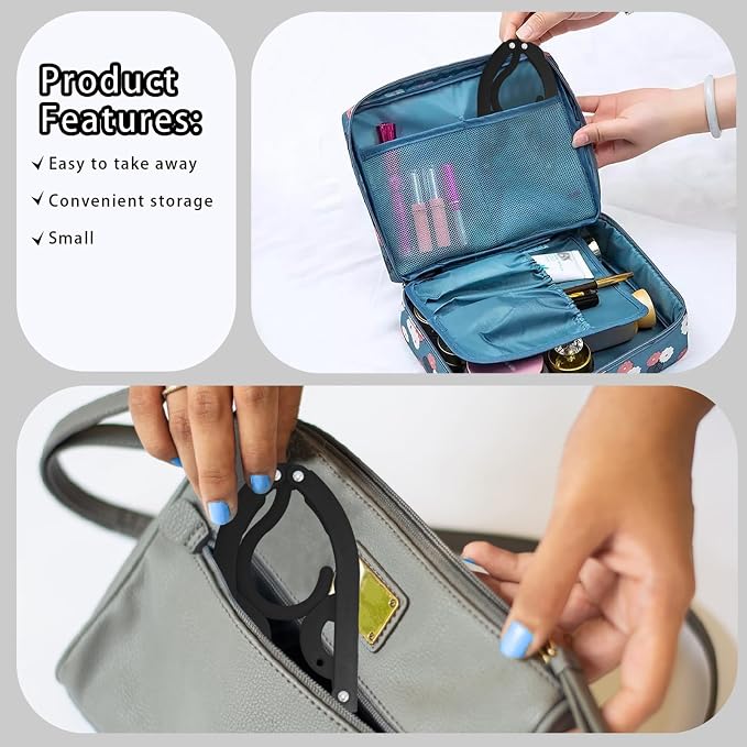 6PCS Portable Folding Clothes Hangers Clothes Drying Rack - Image 3