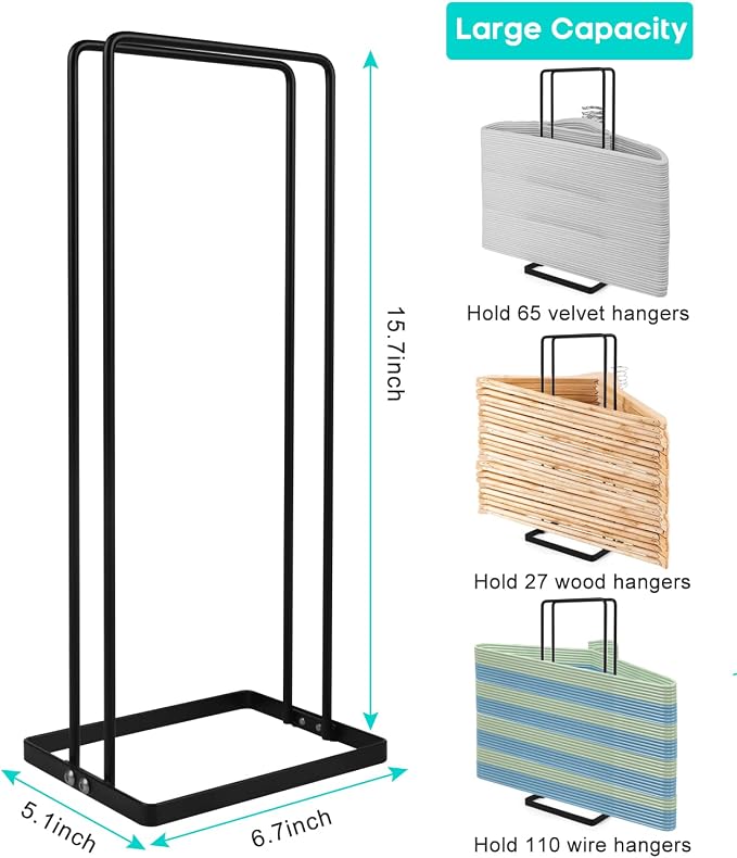 2 Pack Hanger Storage Stacker Stand, Organizer - Image 5