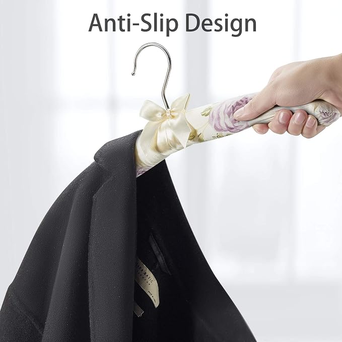 GLCON Anti Slip Satin Padded Clothes Hangers - Image 3