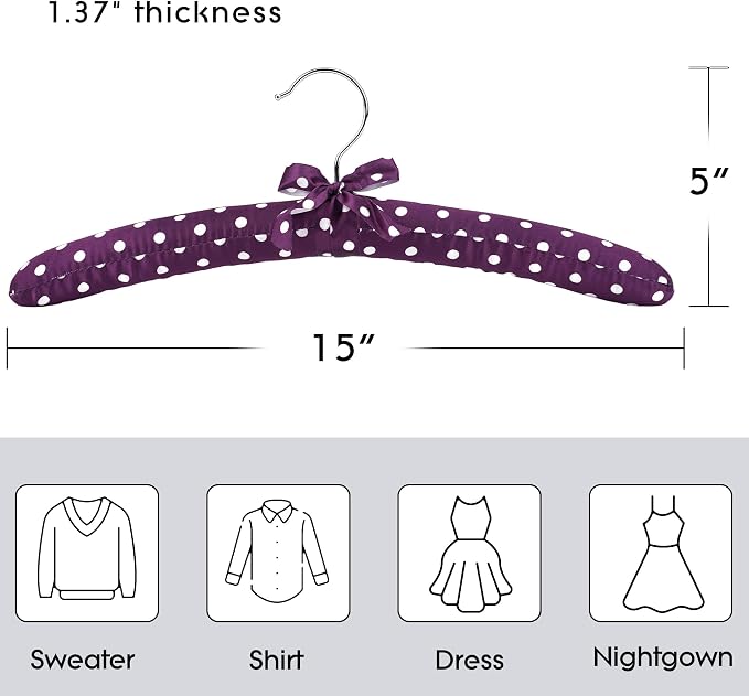 Women's Satin Padded Hangers - Image 5