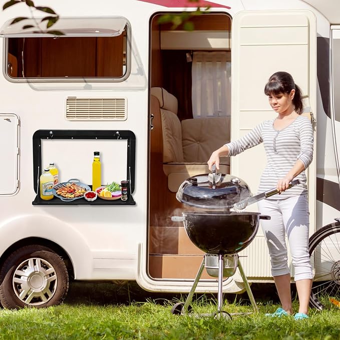 Foldable Rv Dinette Tables Campervan Outside Picnic Wall Mounted Table 31.5 x - Image 2