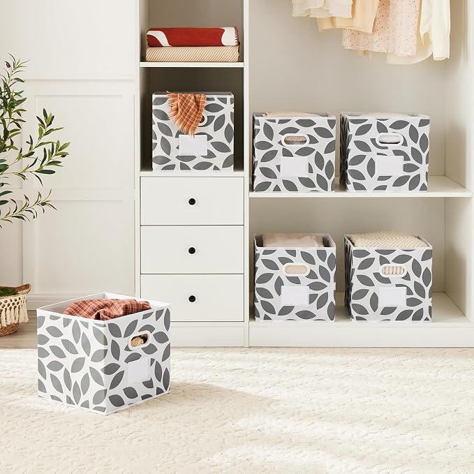 MAX Houser Fabric Storage Bins Cubes Baskets Containers - Image 3