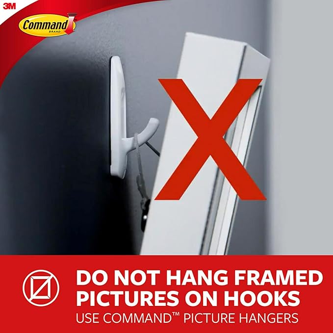 Command 7.5 lb Jumbo Utility Hook, 1 Wall Hook and 4 Strips, Damage-Free Hanger - Image 5