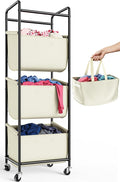 Moforoco Vertical Laundry Sorter 3 Section by MOFOROCO