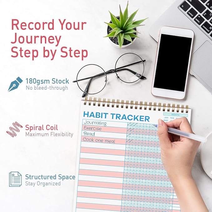 S&O Striped Habit Tracker Calendar - Image 3
