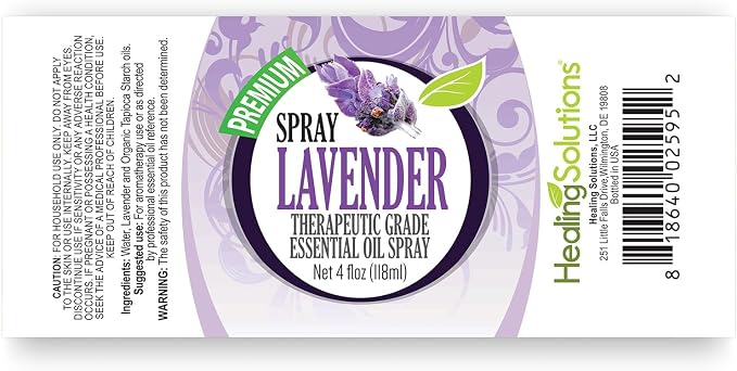 Healing Solutions Lavender Spray 4 oz – Water Infused - Image 2