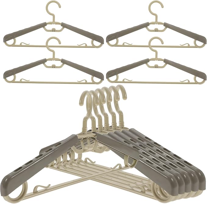 Adjustable Wide Shoulder Plastic Clothes Hangers by SEWACC