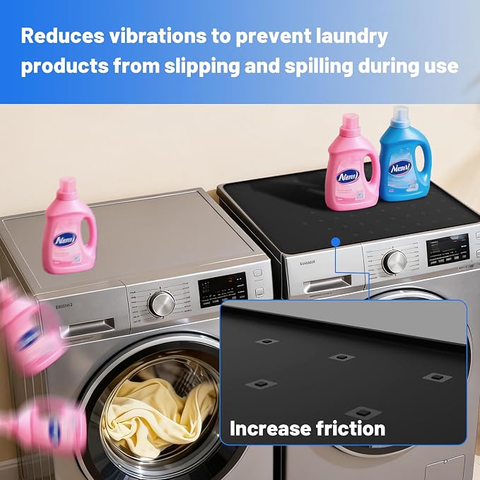 1 Pack 26" x 18" Washer and Dryer Topper, Silicone Washer Dryer Countertop - Image 4