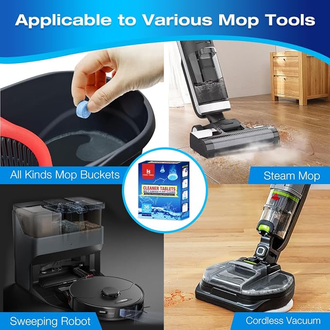 Cleaning Tablets For Swiffer Power Mop, Used For Stain Remove/Dirt - Image 6