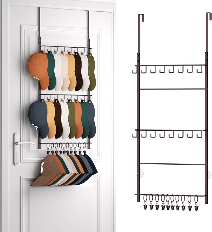 HapiRm Over Door Hat Rack by HapiRm