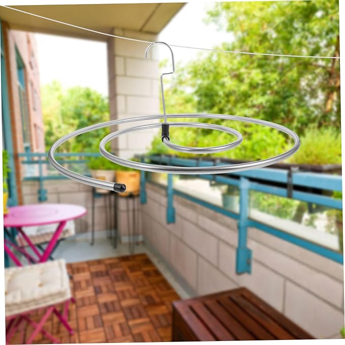 Cabilock 2Pcs Heavy-Duty Stainless Steel Rotatable Spiral Drying Rack - Image 9