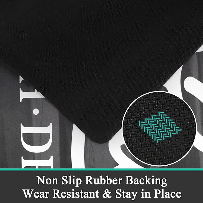 Pauwer Laundry Room Rug Runner 20"x48" Waterproof Rubber Laundry Mat Non Slip - Image 4