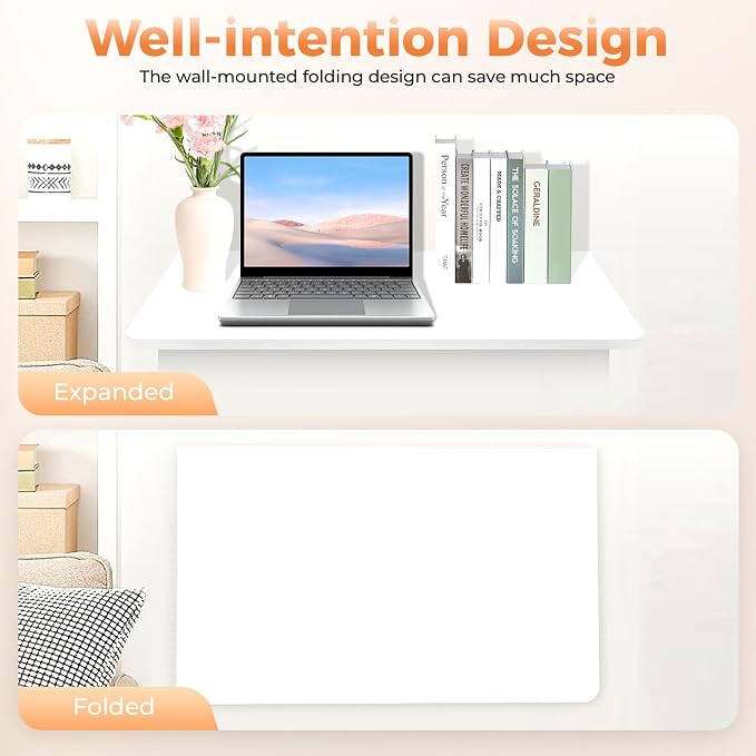 Wall Mounted Desk Foldable, Balcony 15.7"x23.6" - Image 5
