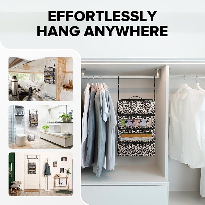 Suitcase Organizer, Travel Luggage Organizer Hanging Shelves Packing Cube - Image 4