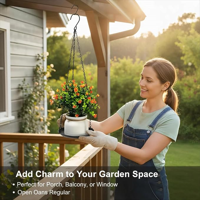 Heavy Duty Metal Hanging Planters - Image 7