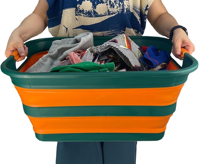 SAMMART Collapsible Plastic Laundry Basket - Image 7