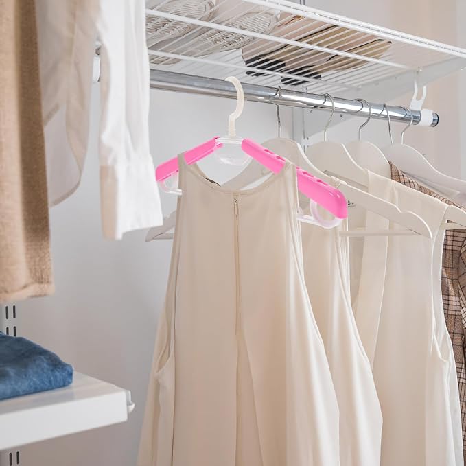 Adjustable Extra Wide Plastic Clothes Hangers - Image 6