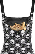 Skull Hanging Clothes Pin Bag Clothespin Storage Organizer Large Capacity by Psesaysky