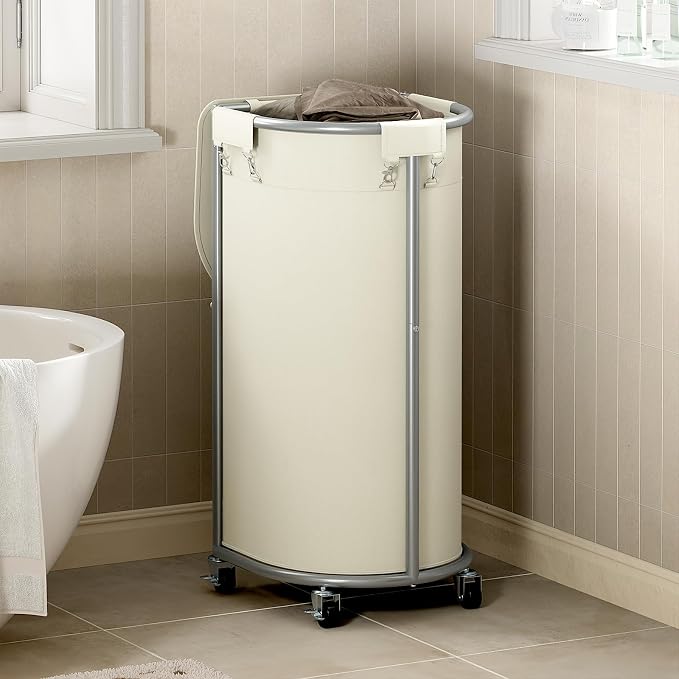 Chrislley Laundry Hamper with Wheels and Lid, 100L Rolling Laundry Basket - Image 7
