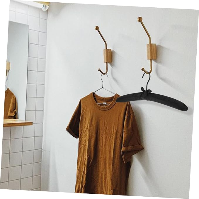 PRETYZOOM 5pcs Non-Slip Satin Padded Hangers - Image 4