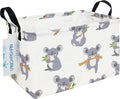 LANGYASHAN Rectangular Storage Bin Collapse Canvas Fabric Cartoon Storage Basket by LANGYASHAN