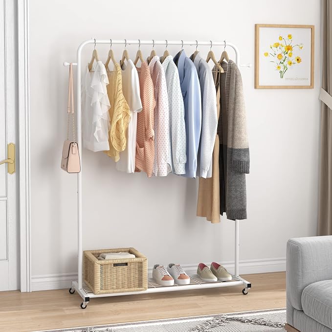 Sywhitta Clothing Rack on Wheels - Image 6