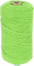 HARFINGTON Natural Macrame Cord 2mm x 220 Yards 3 Strand Twisted Cotton Macrame by HARFINGTON