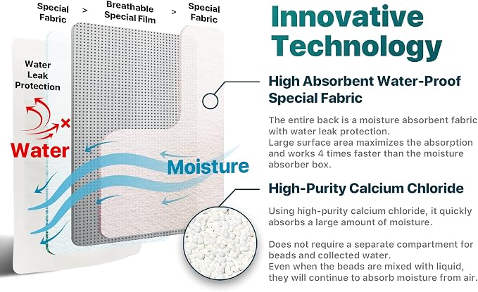 Dry & Dry [4 Packs Standing Moisture Absorbers to Control Excess Moisture - Image 5