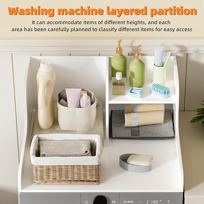 Laundry Countertop for Washer and Dryer, 2-Tier Washer Dryer Topper - Image 8