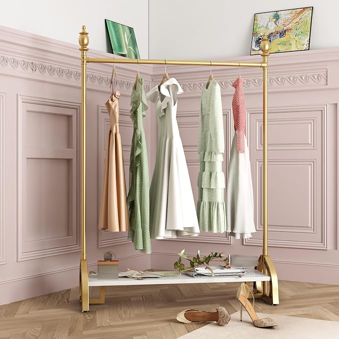 Gold Clothing Rack, Boutique Gold Clothes Racks by FONECHIN