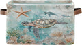 Nautical Starfish Fabric Storage Basket by Wamika