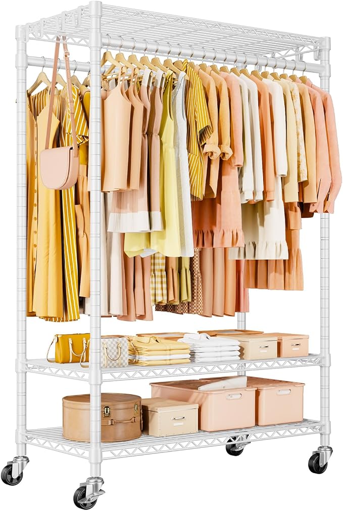 P7 Rolling Clothes Rack, Clothing Racks by UlifHome