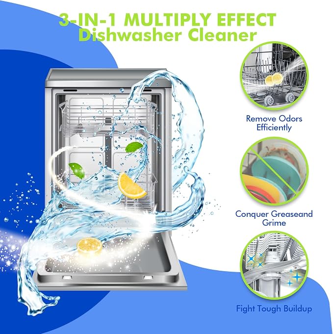 Dishwasher Cleaner and Deodorizer Tablet 25 Count, Deep Cleaning Tablet Helps - Image 3