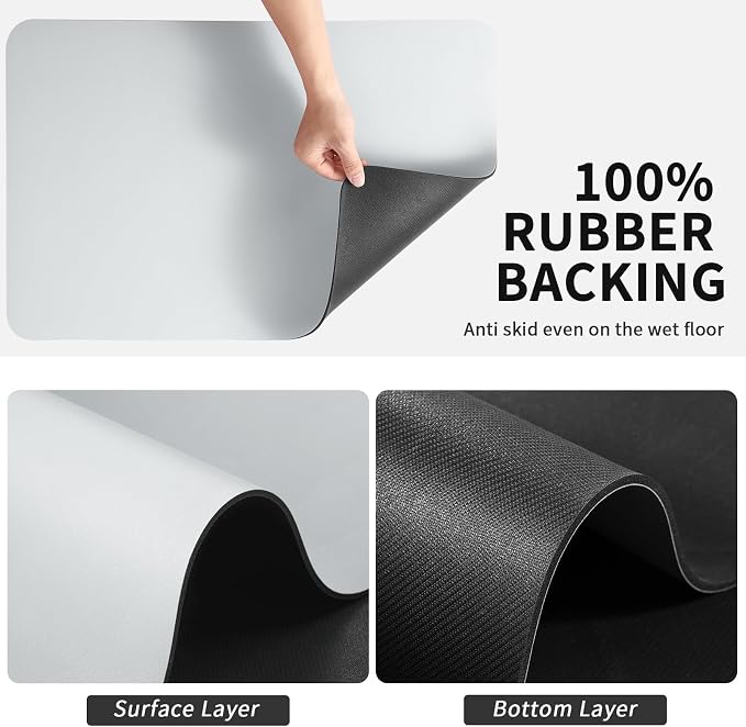 Dish Drying Mat for Kitchen Counter, Heat Resistant Drainer Mats - Image 6