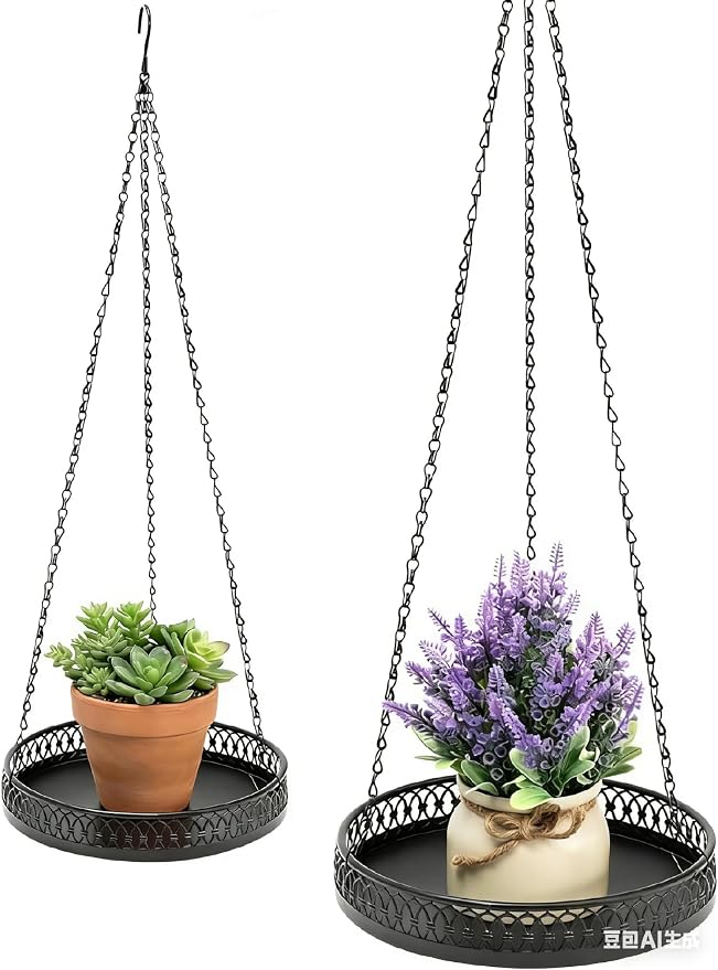 Heavy Duty Metal Hanging Planters by ZYUXUANBringNatureCozyHome