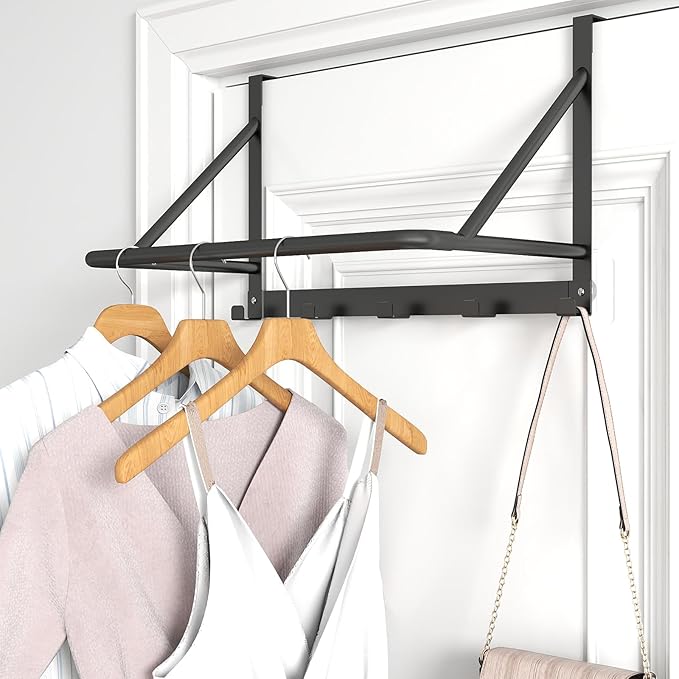 Over The Door Clothes Hanger, Metal Clothes Rack by CHJgroup