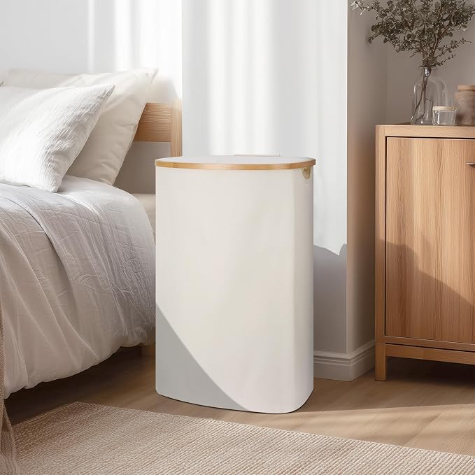 Laundry Hamper with Lid, 100L Clothes Hampers - Image 2