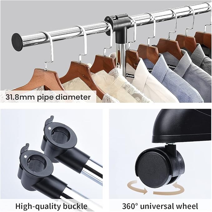 LiaMeE Adjustable Clothing Rack - Image 5