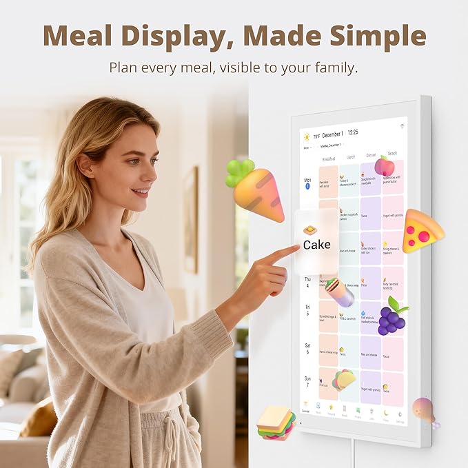Digital Calendar 27 Inch Touch Screen, Electronic Wall Calendar Chore Chart - Image 7