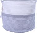 Large Woven Rope Laundry Hamper, Cotton Rope Storage Basket by HXYUANDAHOMEDECORATION