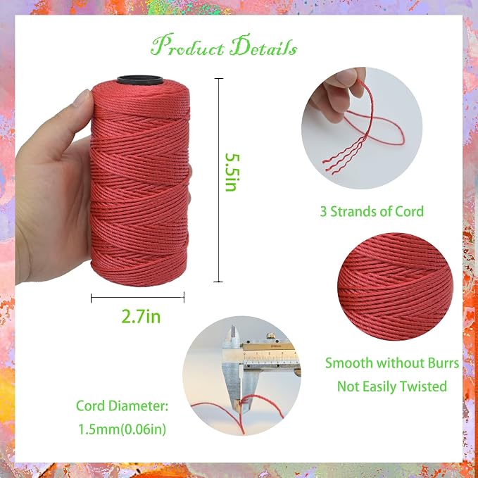 1.5mm x 219 Yards Polyester Cord - Image 2