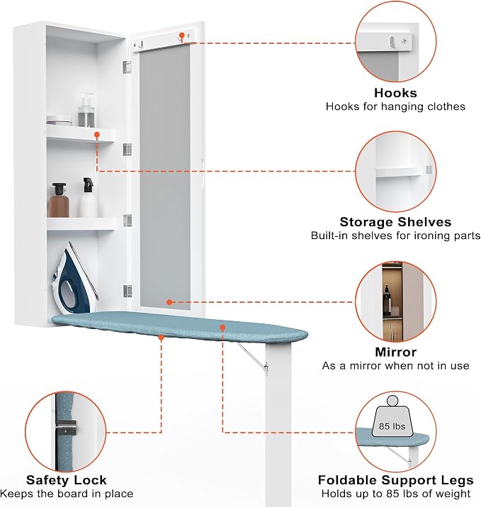 Wall Mounted Ironing Board - Image 5