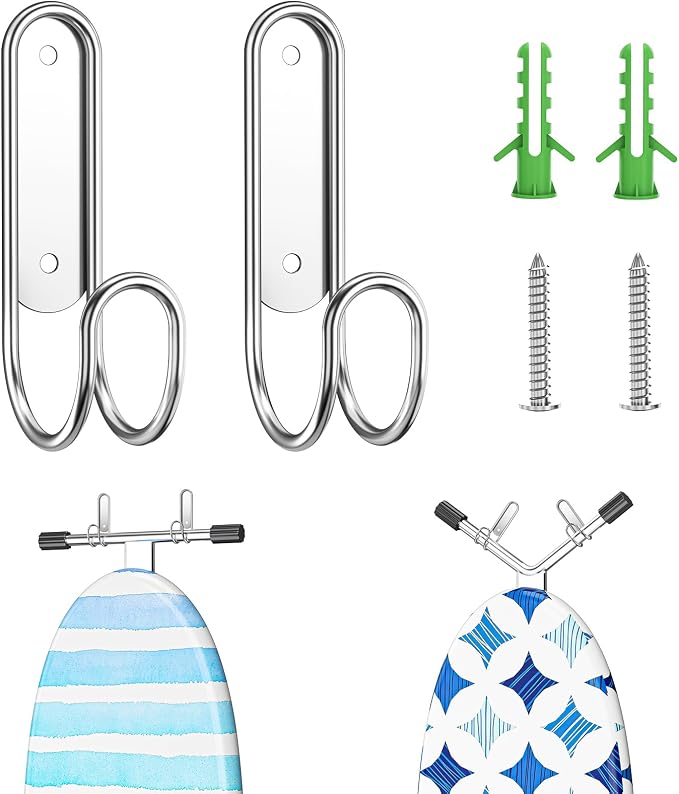 Ironing Board Hanger Wall Mount, Ironing Board Holder by LOXSUN