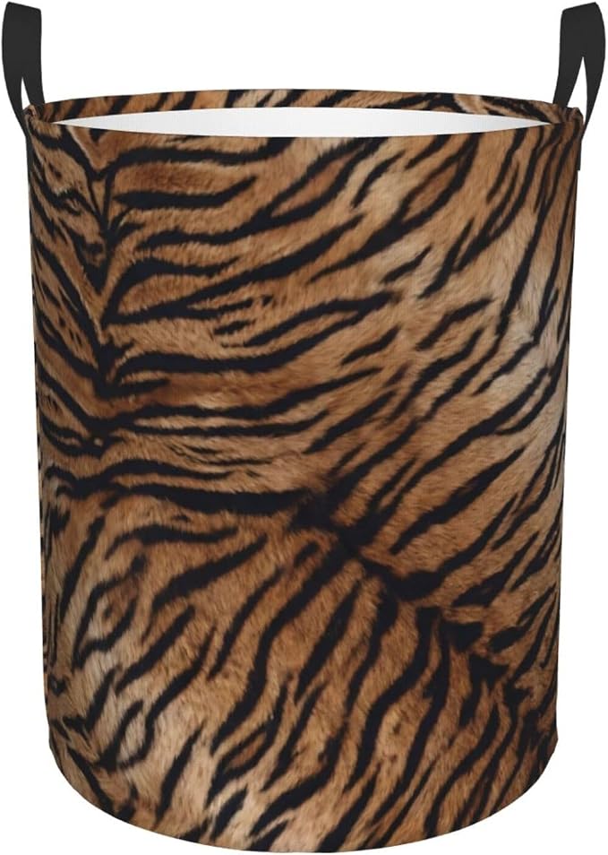 Tiger Print Laundry Hamper Bag - Image 9