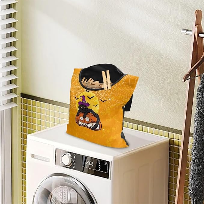 Cats Jack-O'-Lantern Clothespin Bag - Image 2