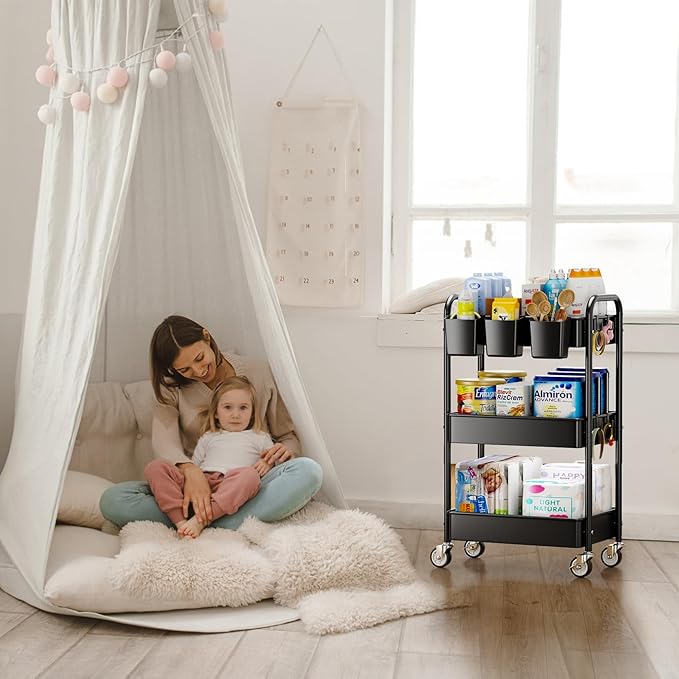 YASONIC 3 Tier Rolling Cart - Image 7