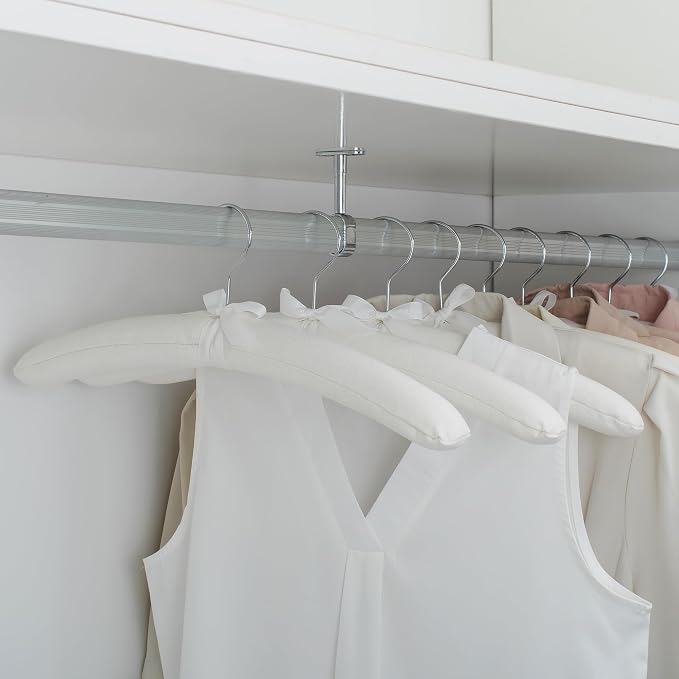 10-Pack Satin Padded Hangers, Extra Wide & Thick Non-Slip - Image 6