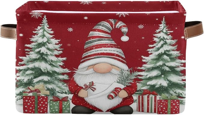 Pfrewn Christmas Winter Storage Basket Gnome by Pfrewn