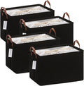 Hinwo 31L Large Storage Bins, Foldable Clothes Storage Baskets by Hinwo